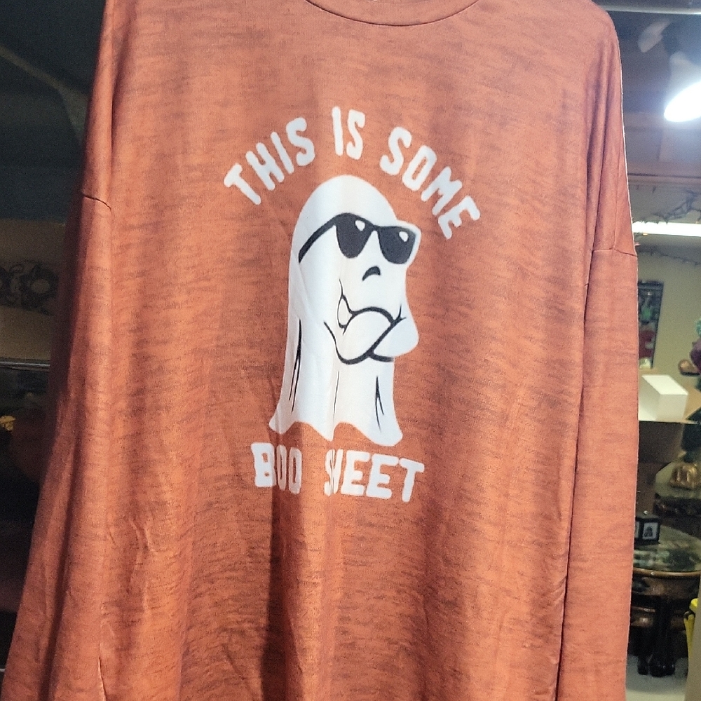 Source Unknown Orange Long Sleeve Tee